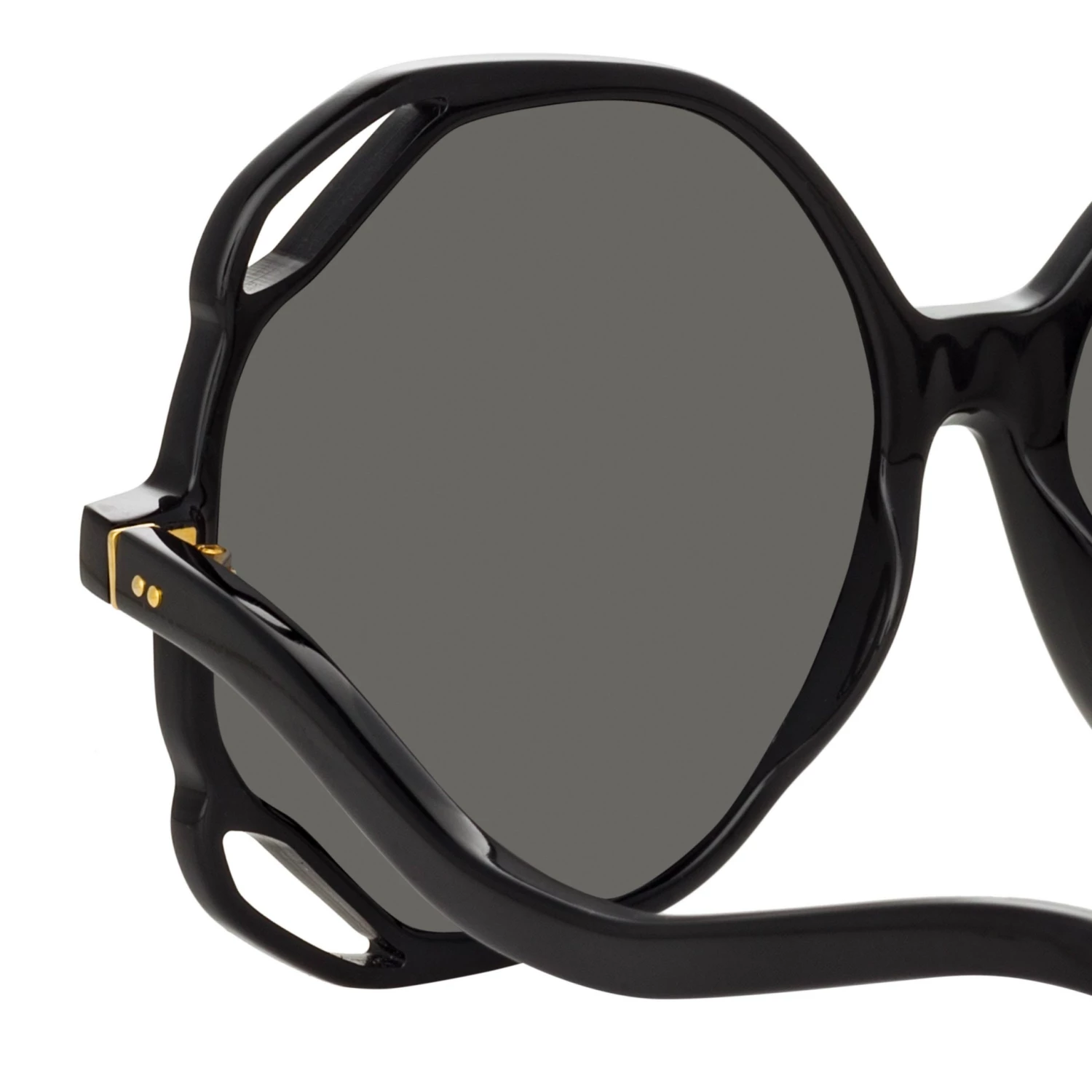 Linda Farrow Jerry Oversized Sunglasses In Black 5 Linda Farrow Jerry Oversized Sunglasses In Black