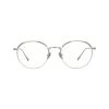 LINDA FARROW UK The Marlon | Oval Optical Frame In White Gold (C6) The CORE Optical Collection
