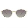 Linda Farrow Lucy Cat Eye Sunglasses In White