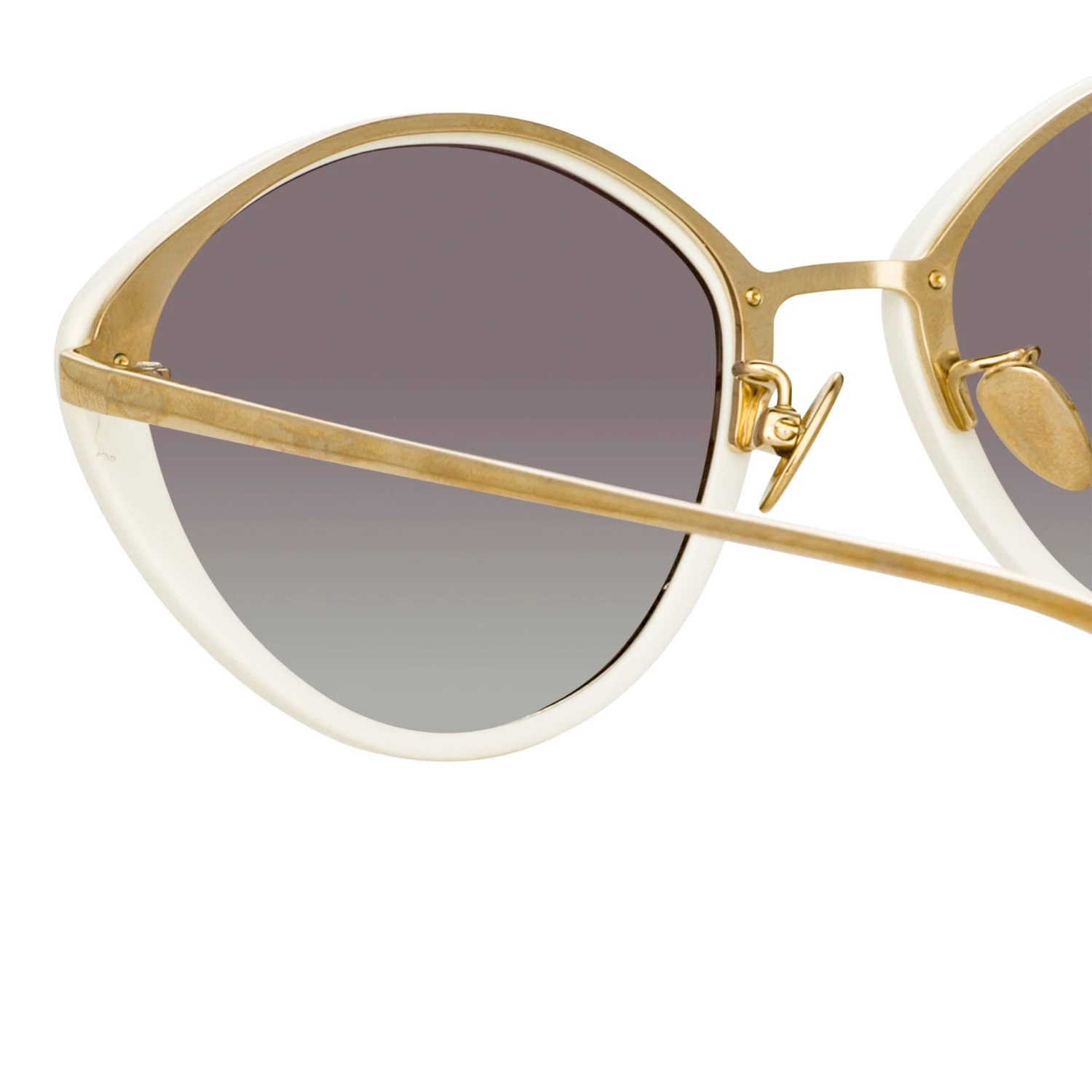 Linda Farrow Lucy Cat Eye Sunglasses In White 4 Linda Farrow Lucy Cat Eye Sunglasses In White