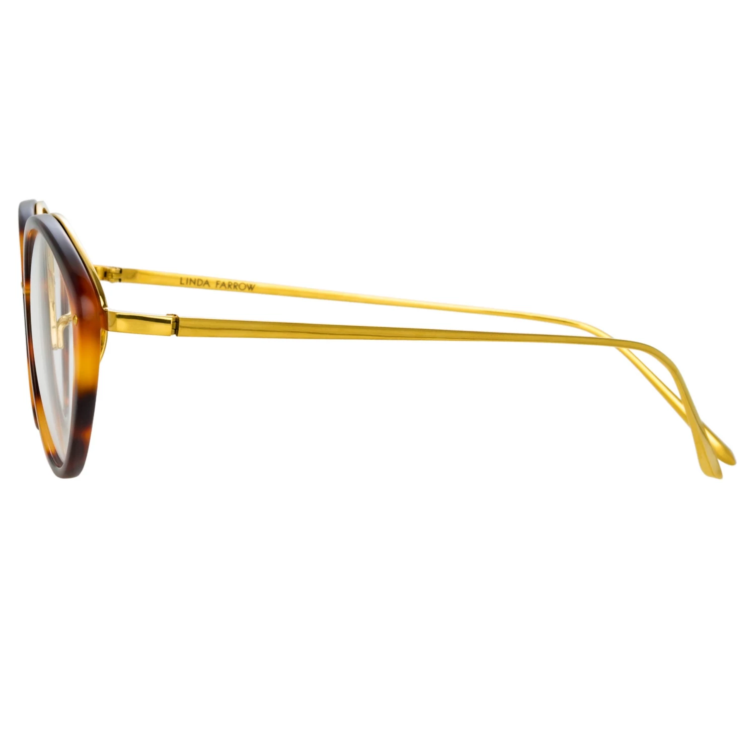 Linda Farrow Lucy Cat Eye Optical Frame In Tortoiseshell 3 Linda Farrow Lucy Cat Eye Optical Frame In Tortoiseshell