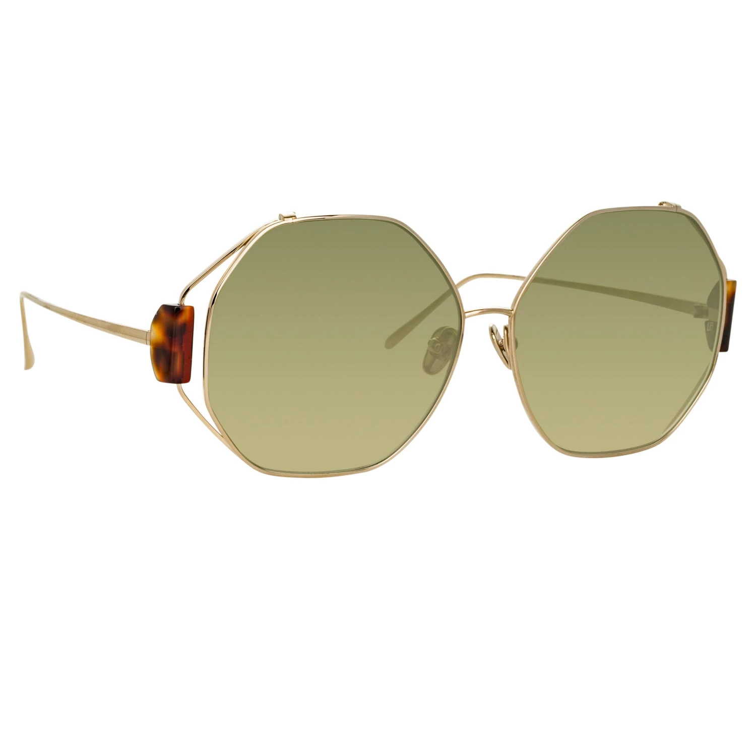 Linda Farrow Women's Marie Oversized Sunglasses In Light Gold 3 Linda Farrow Women's Marie Oversized Sunglasses In Light Gold