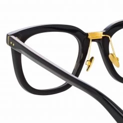 LINDA FARROW (U.K.) Burton Optical D-Frame In Black