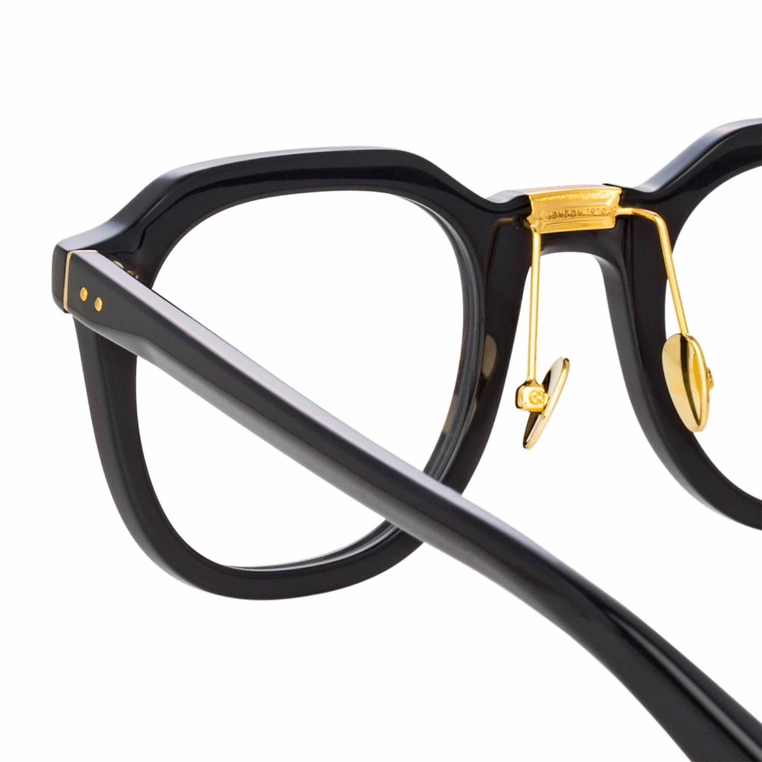 LINDA FARROW (U.K.) The CORE Optical Collection The Fletcher | Optical Angular Frame In Black (C5) 5 LINDA FARROW (U.K.) The CORE Optical Collection The Fletcher | Optical Angular Frame In Black (C5)