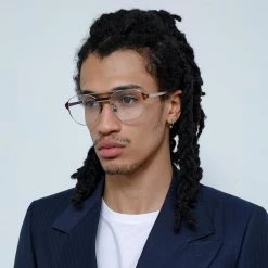 LINDA FARROW UK The Cooper | Oval Optical Frame In Black And Nickel (C5) 9 LINDA FARROW UK The Cooper | Oval Optical Frame In Black And Nickel (C5)