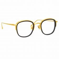 LINDA FARROW (U.K.) Aldrin Optical Square Frame In Black Women's