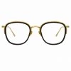 LINDA FARROW (U.K.) Aldrin Optical Square Frame In Black Women's