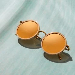 Ralph & Russo Watson Round Sunglasses In Cream Women's