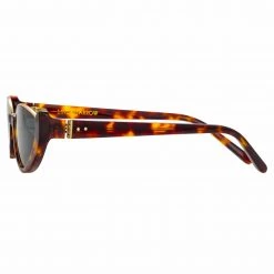 LINDA FARROW (U.K.) Robyn Cat Eye Sunglasses In Tortoiseshell Women's