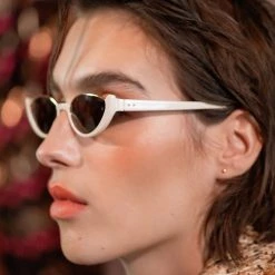 Ralph & Russo Robyn Cat Eye Sunglasses In Cream Women's