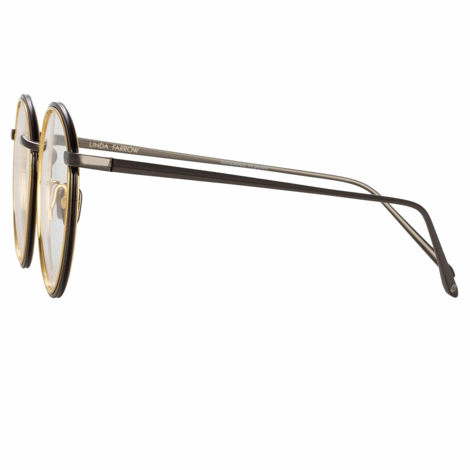 LINDA FARROW (U.K.) Comer Optical Oval Frame In Nickel Women's 5 LINDA FARROW (U.K.) Comer Optical Oval Frame In Nickel Women's