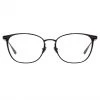 LINDA FARROW (U.K.) Xate Rectangular Optical Frame In Black And White Gold