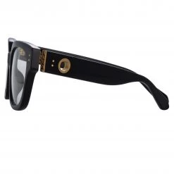 LINDA FARROW (U.K.) Deni Optical D-Frame In Black