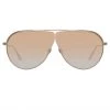 LINDA FARROW (U.K.) Women's Hura Aviator Sunglasses In Light Gold