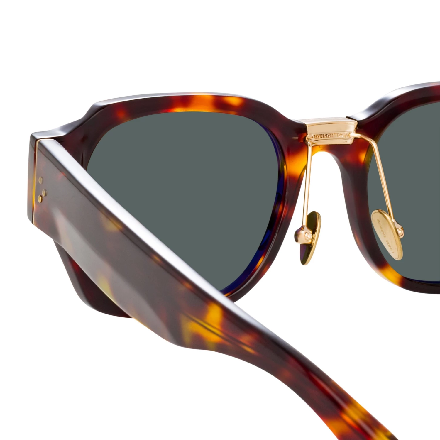 LINDA FARROW (U.K.) Ramon Rectangular Sunglasses In Tortoiseshell Women's 4 LINDA FARROW (U.K.) Ramon Rectangular Sunglasses In Tortoiseshell Women's