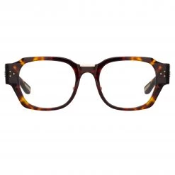 Linda Farrow Ramon Rectangular Optical Frame In Tortoiseshell The LINDA FARROW Spring/Summer '22 Collection