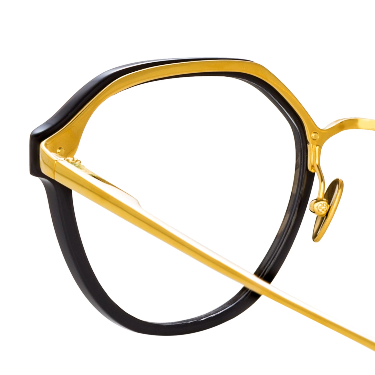 LINDA FARROW (U.K.) Cacao Angular Sunglasses In Black 4 LINDA FARROW (U.K.) Cacao Angular Sunglasses In Black