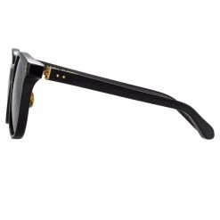 LINDA FARROW (U.K.) Palla D-Frame Sunglasses In Black Women's