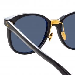 LINDA FARROW (U.K.) Palla D-Frame Sunglasses In Black Women's