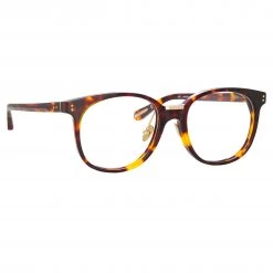 Linda Farrow Palla Optical D-Frame Frame In Tortoiseshell