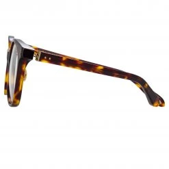 Linda Farrow Palla Optical D-Frame Frame In Tortoiseshell