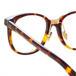 Linda Farrow Palla Optical D-Frame Frame In Tortoiseshell