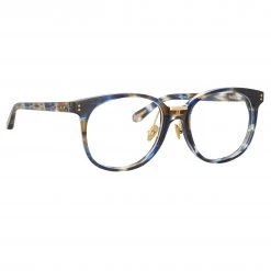 Linda Farrow The LINDA FARROW Spring/Summer '22 Collection Palla Optical D-Frame Frame In Blue Tortoiseshell