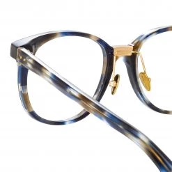 Linda Farrow The LINDA FARROW Spring/Summer '22 Collection Palla Optical D-Frame Frame In Blue Tortoiseshell