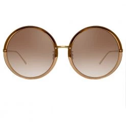 Linda Farrow Women's The Kew | Oversized Sunglasses In Brown Frame (C34)