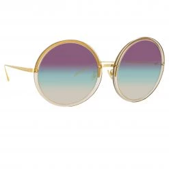 Linda Farrow Kew Oversized Sunglasses In Truffle Women's