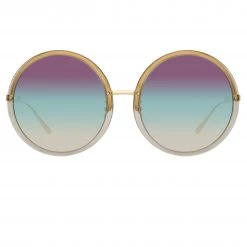 Linda Farrow Kew Oversized Sunglasses In Truffle Women's