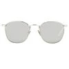 Linda Farrow The Simon | Square Sunglasses In White Gold Frame (C2)