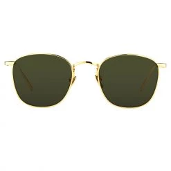 Linda Farrow Women's Simon Square Sunglasses In Yellow Gold