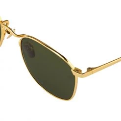 Linda Farrow Women's Simon Square Sunglasses In Yellow Gold