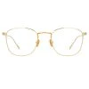 Linda Farrow The Simon | Square Optical Frame In Yellow Gold (C6)