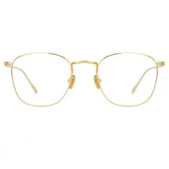 Linda Farrow The Simon | Square Optical Frame In Yellow Gold (C6)