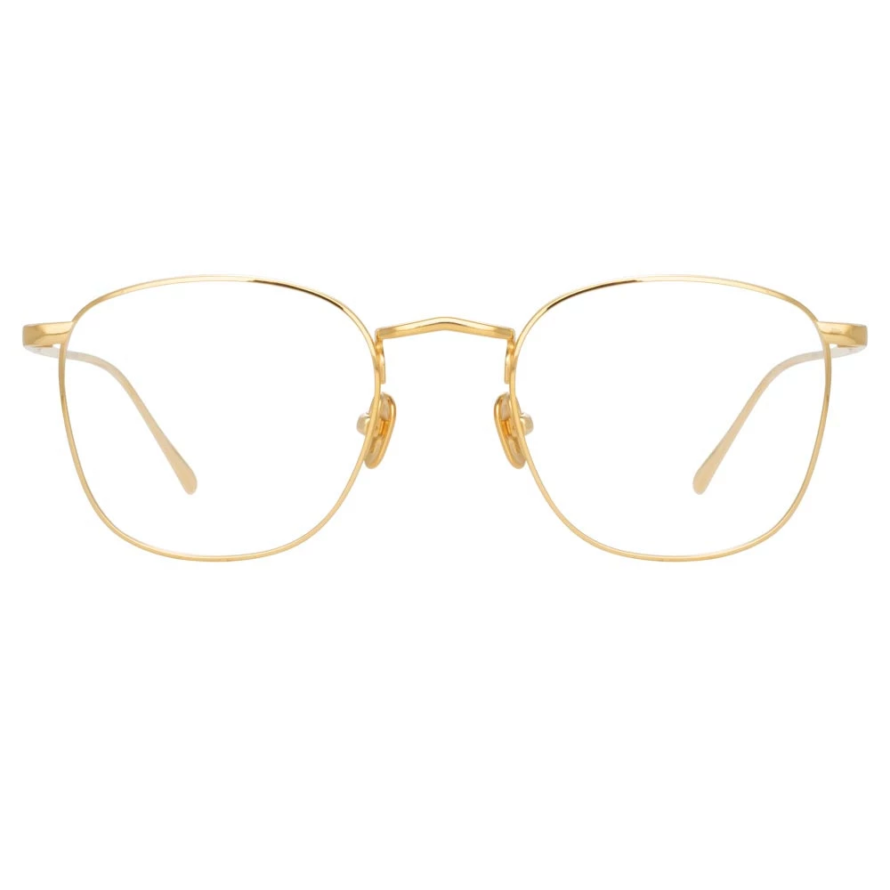 Linda Farrow The Simon | Square Optical Frame In Yellow Gold (C6) 1 Linda Farrow The Simon | Square Optical Frame In Yellow Gold (C6)