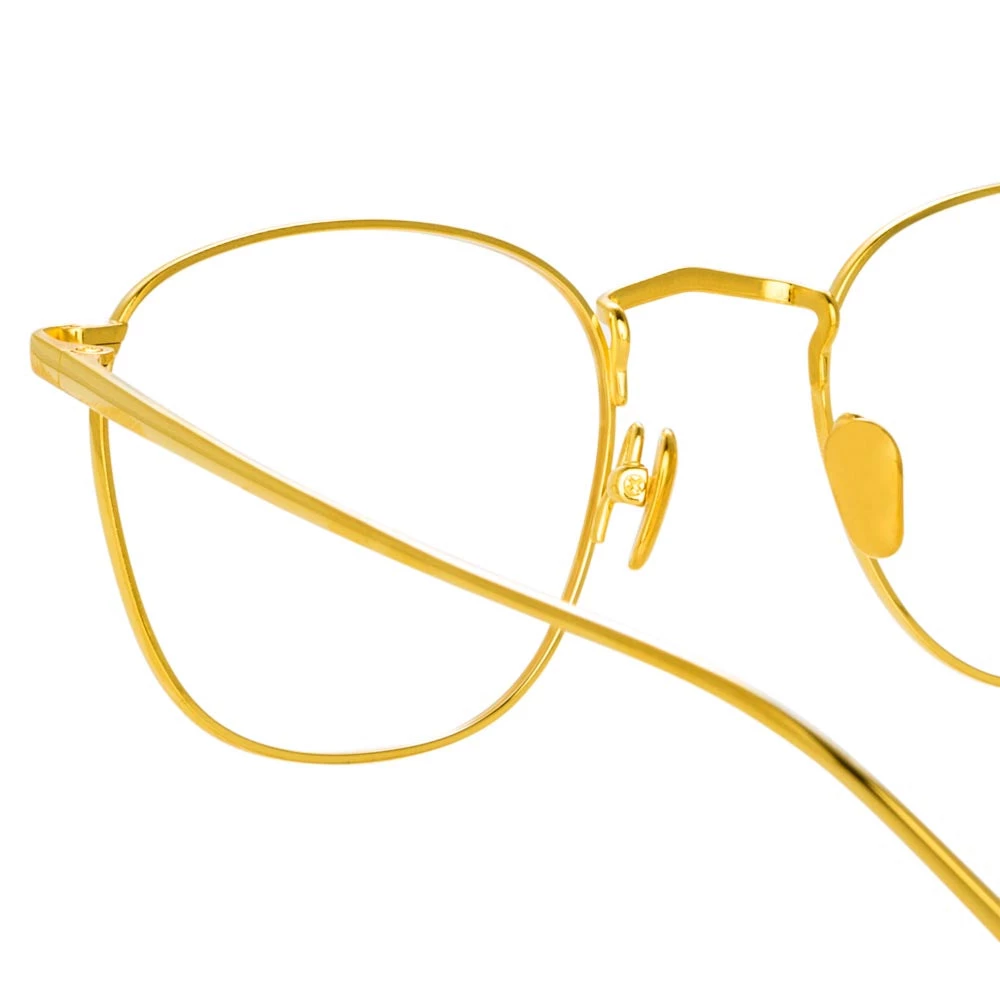 Linda Farrow The Simon | Square Optical Frame In Yellow Gold (C6) 5 Linda Farrow The Simon | Square Optical Frame In Yellow Gold (C6)