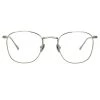 Linda Farrow The Simon | Square Optical Frame In White Gold (C7)