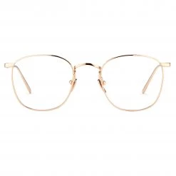 Linda Farrow The Simon | Square Optical Frame In Rose Gold (C8) The CORE Optical Collection