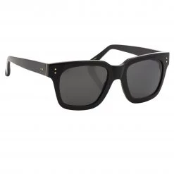 Linda Farrow The Max | D-Frame Sunglasses In Black Frame (C4)