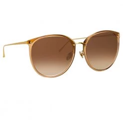 Linda Farrow Women's The Kings | Oversized Sunglasses In Brown Frame (C20)
