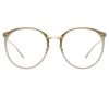 LINDA FARROW (U.K.) The LINDA FARROW Spring/Summer '22 Collection Kings Oversized Optical Frame In Truffle