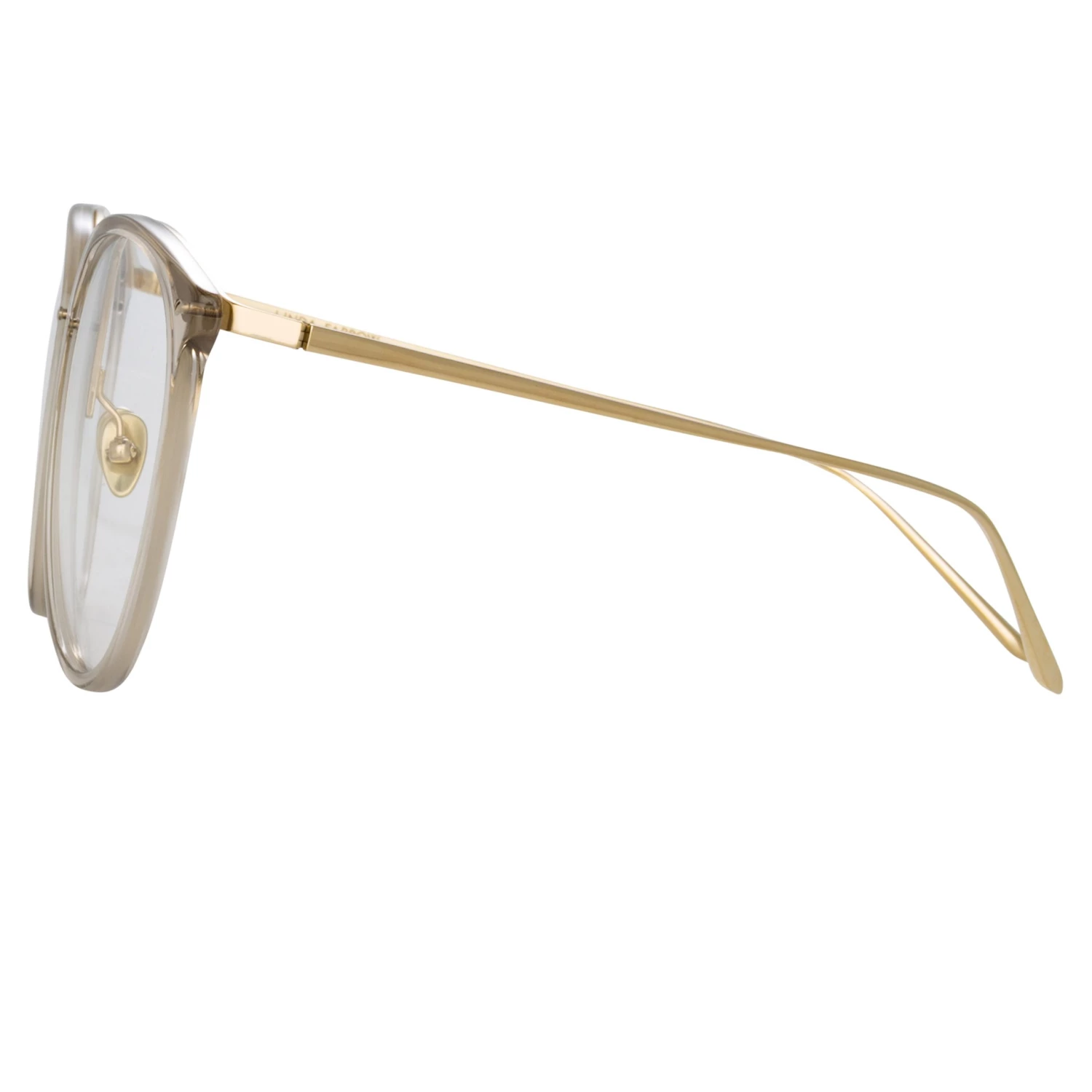 LINDA FARROW (U.K.) The LINDA FARROW Spring/Summer '22 Collection Kings Oversized Optical Frame In Truffle 3 LINDA FARROW (U.K.) The LINDA FARROW Spring/Summer '22 Collection Kings Oversized Optical Frame In Truffle