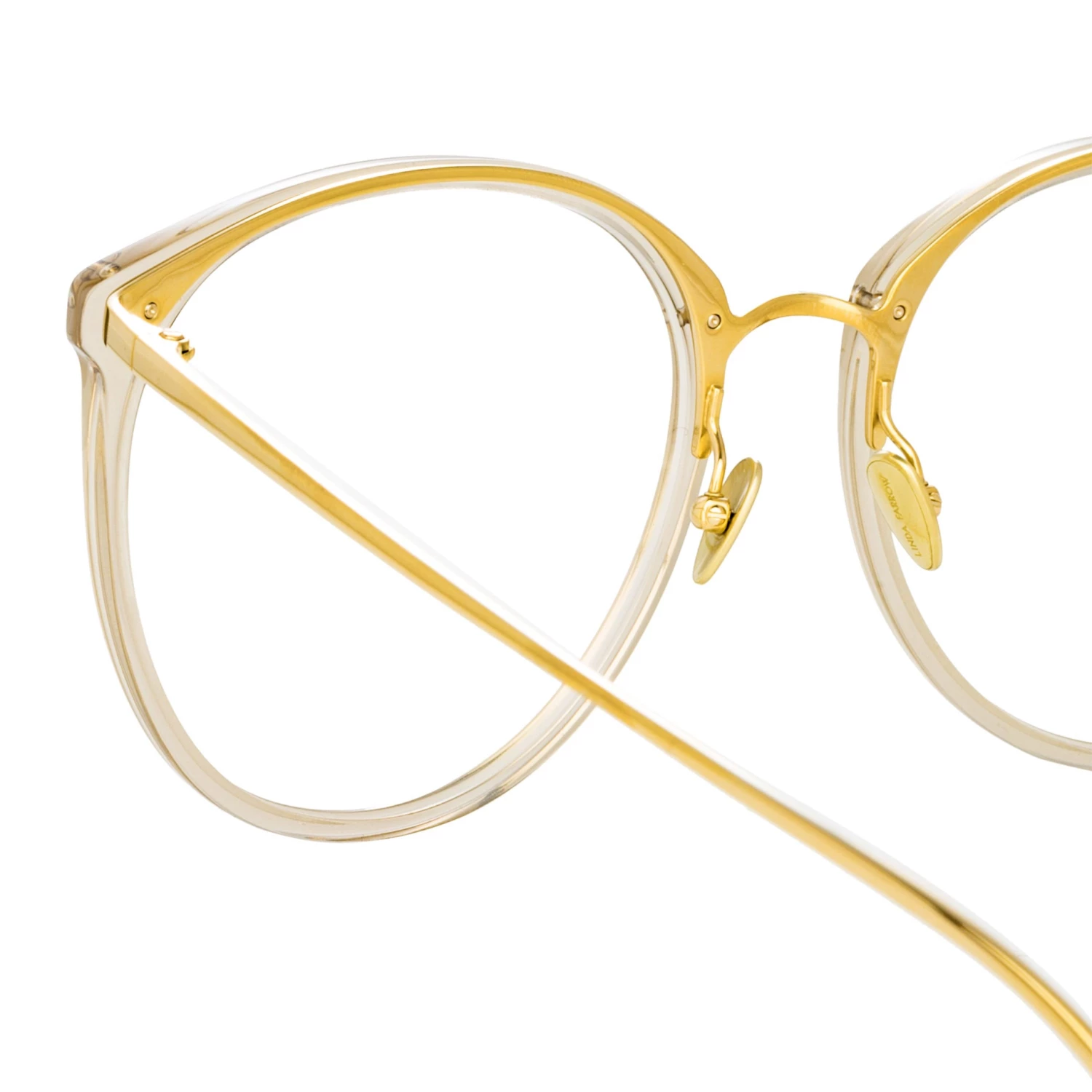 LINDA FARROW (U.K.) The LINDA FARROW Spring/Summer '22 Collection Kings Oversized Optical Frame In Truffle 4 LINDA FARROW (U.K.) The LINDA FARROW Spring/Summer '22 Collection Kings Oversized Optical Frame In Truffle