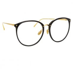 Linda Farrow The Kings | Oversized Optical Frame In Black (C7)