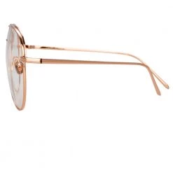 Linda Farrow Carmen C2 Aviator Optical Frame 6 Linda Farrow Carmen C2 Aviator Optical Frame