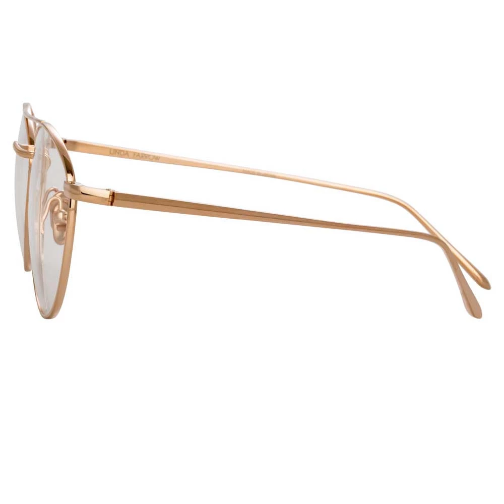 Linda Farrow Caine C1 Aviator Optical Frame 3 Linda Farrow Caine C1 Aviator Optical Frame
