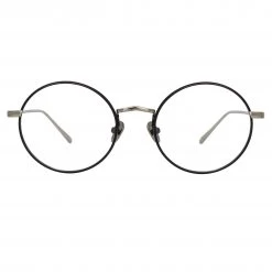 LINDA FARROW UK The Adams | Oval Optical Frame In Black And White Gold (C2) Women's