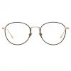LINDA FARROW UK The Harrison | Oval Optical Frame In Rose Gold And Brown (C4)